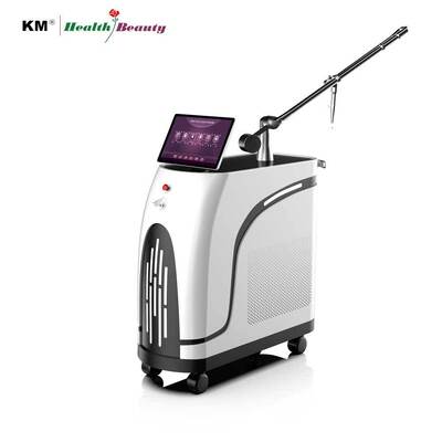 CE อนุมัติ Q Switched Picosecond Nd Yag Laser Machine Long Pulse Picolaser 1064 532 755 650 585 หน้ากากเทคโนโลยีไมโครคอเรนต์