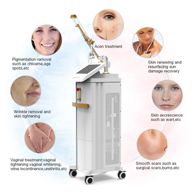 เครื่องเลเซอร์ CO2 ส่วนเศษทางการแพทย์ สไตล์คงที่สําหรับการกําจัดแผลเป็น