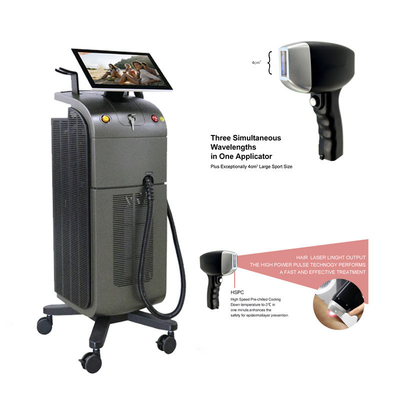 4 Waves Diode Laser Hair Removal เครื่องสวยงาม 2000W การอนุมัติ CE