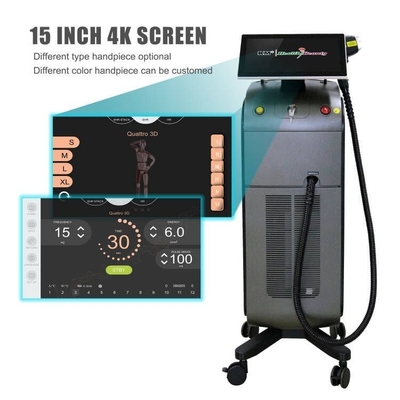 1600W พลังงาน 808nm ไดโอเดสเลเซอร์ XL Epliator การกําจัดขนสําหรับสไตล์คงที่