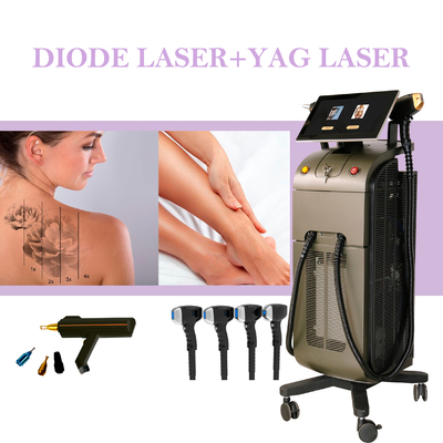 4 ใน 1 ไดโอเดสเลเซอร์ E-Light OPT IPL เครื่องกําจัดผมสําหรับการกําจัดรอยสัก