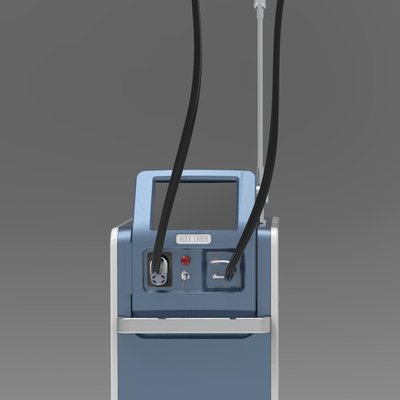 การกําจัดผมที่ยาวนาน Weifang KM 755nm Alexandrite 1064nm ND YAG Laser Long Pulse