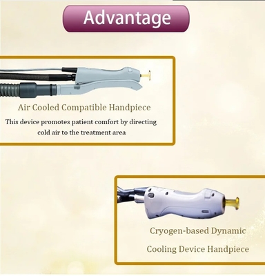 การกําจัดผมที่ยาวนาน Weifang KM 755nm Alexandrite 1064nm ND YAG Laser Long Pulse