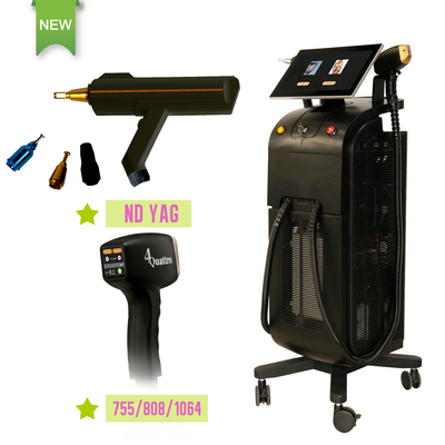 ร้านเสริมความงาม IPL เครื่องเลเซอร์กําจัดผม RF การดูแลผิวหนัง การกําจัดรอยสัก
