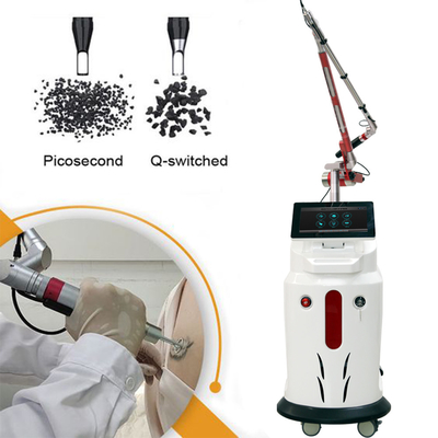 เครื่องเลเซอร์ Picosecond 3500W ความกว้างของกระแทก 500ps-900ps สําหรับการขาวผิว