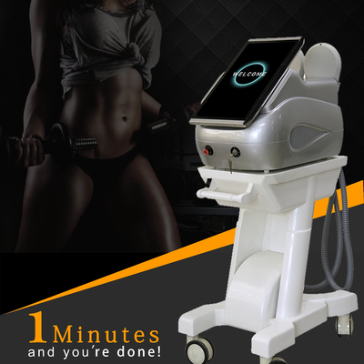 เครื่องลดน้ําหนัก 300us EMS แบบยืน เครื่องปั้นร่างกาย EMS ความเข้มข้นสูง