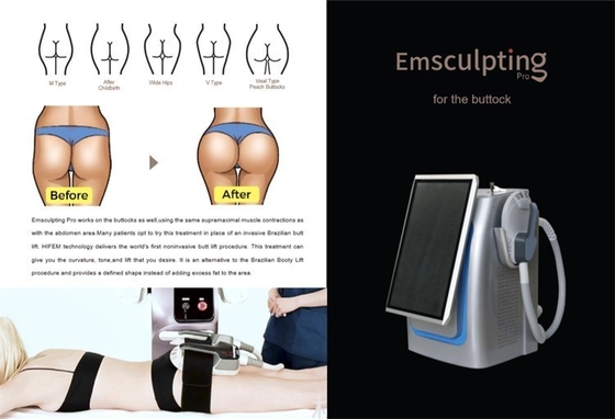 เครื่องกระตุ้นกล้ามเนื้อไฟฟ้าแม่เหล็ก เครื่องสวยงาม RF Slim 5000W สําหรับลดน้ําหนัก