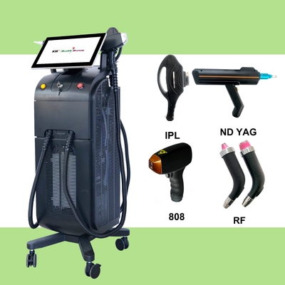 เครื่องกําจัดผมด้วยเลเซอร์ 3 ใน 1 ไดโอเดส, ND YAG IPL อุปกรณ์เยียวยาผิว