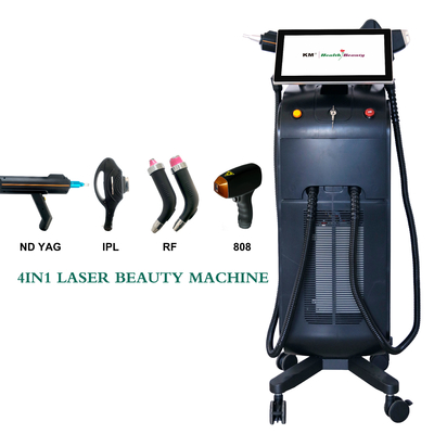 เครื่องทําความงามหลายประการทางการค้า 755nm 808nm 1064nm สําหรับ IPL Opt Laser Hair Removal