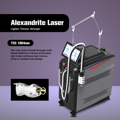 ขนาดจุดขนาดใหญ่ เทียนเลเซอร์การกําจัดผม alexandrite ผมขาว REMOVAL 2000w alexandrite อุปกรณ์เลเซอร์