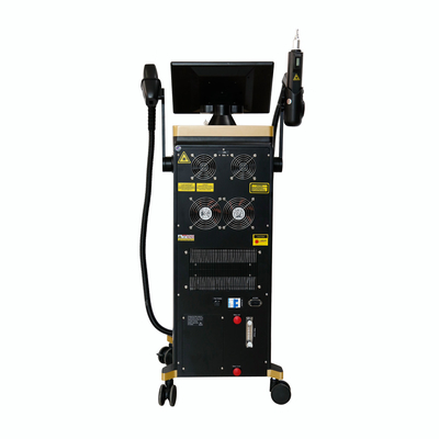 2 ใน 1 เครื่องเลเซอร์ไดโอเดส ถอดรอยสักแบบพกพาและคงที่ 810nm 808nm Q-Switched ND Yag Diode Laser 810nm