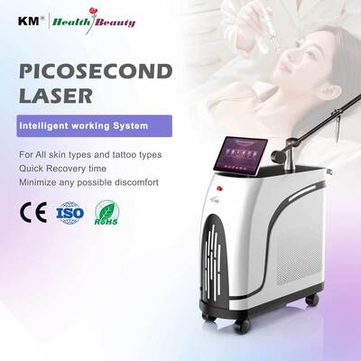 KM พลังงานสูง Long Pulse Nd YAG Alexandrite เลเซอร์กำจัดขน Skin Care 755nm 1064nm เลเซอร์สำหรับมืออาชีพใช้