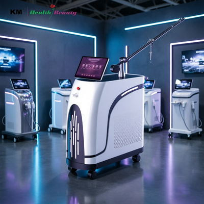 1600w พลังงาน 1.2j 2.6j 532nm แปลงสีเขียว การกําจัดผมที่ไม่เจ็บปวด การกําจัดรอยสัก เลเซอร์ Picosecond 1064nm 532nm เครื่อง